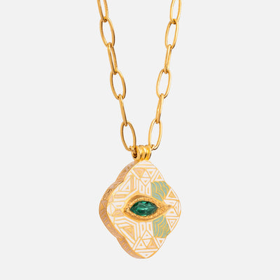 Eye of Aztec Clover Necklace