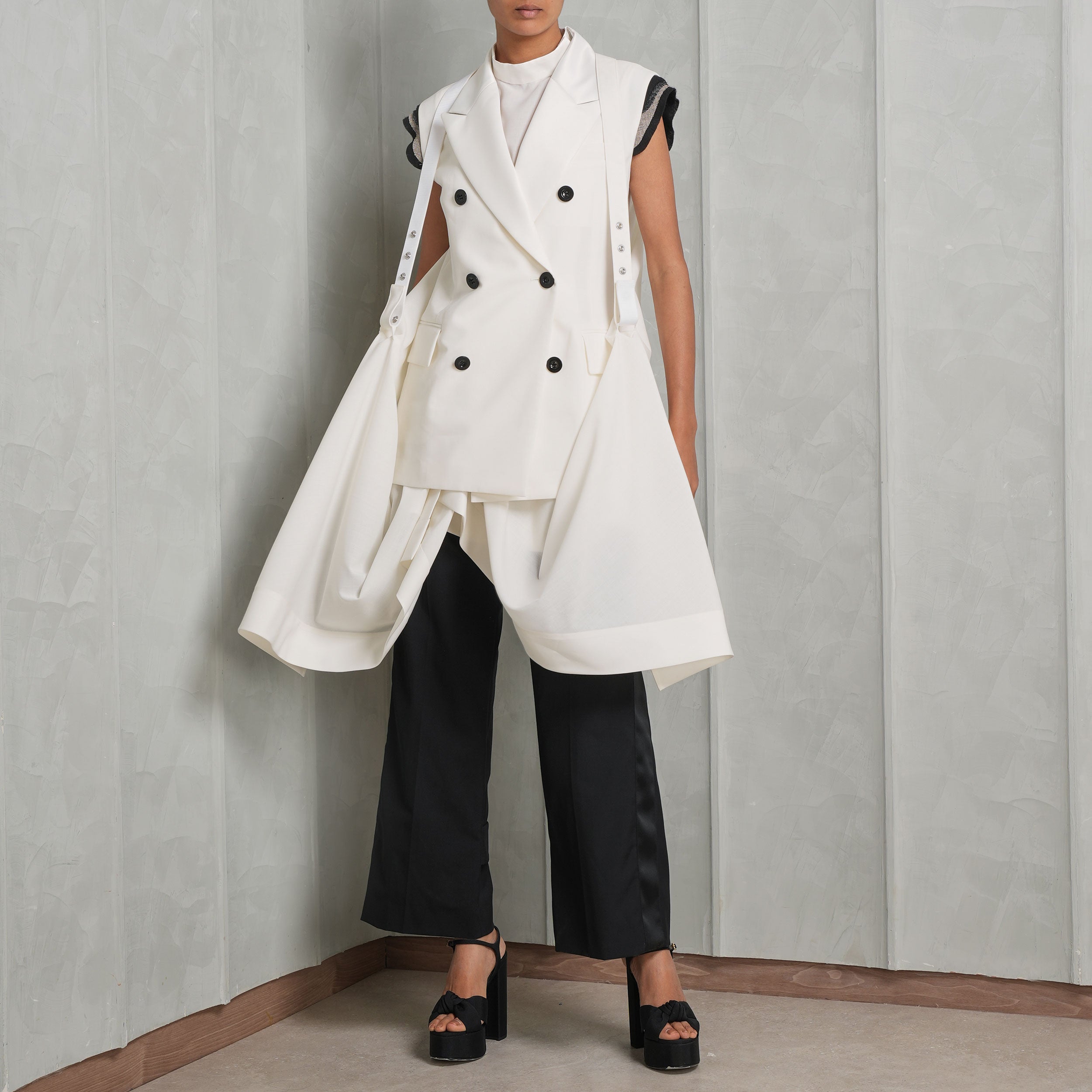 Suiting Mix Dress | Sacai | Le Mill