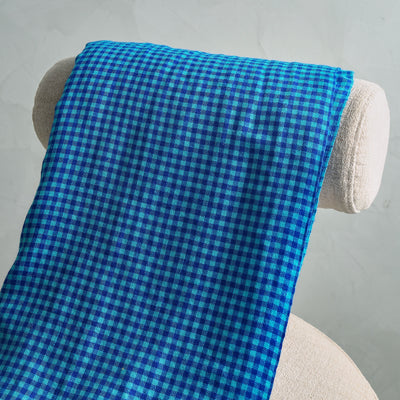 Classic Checks Stole from Art-Chives India in Blue 