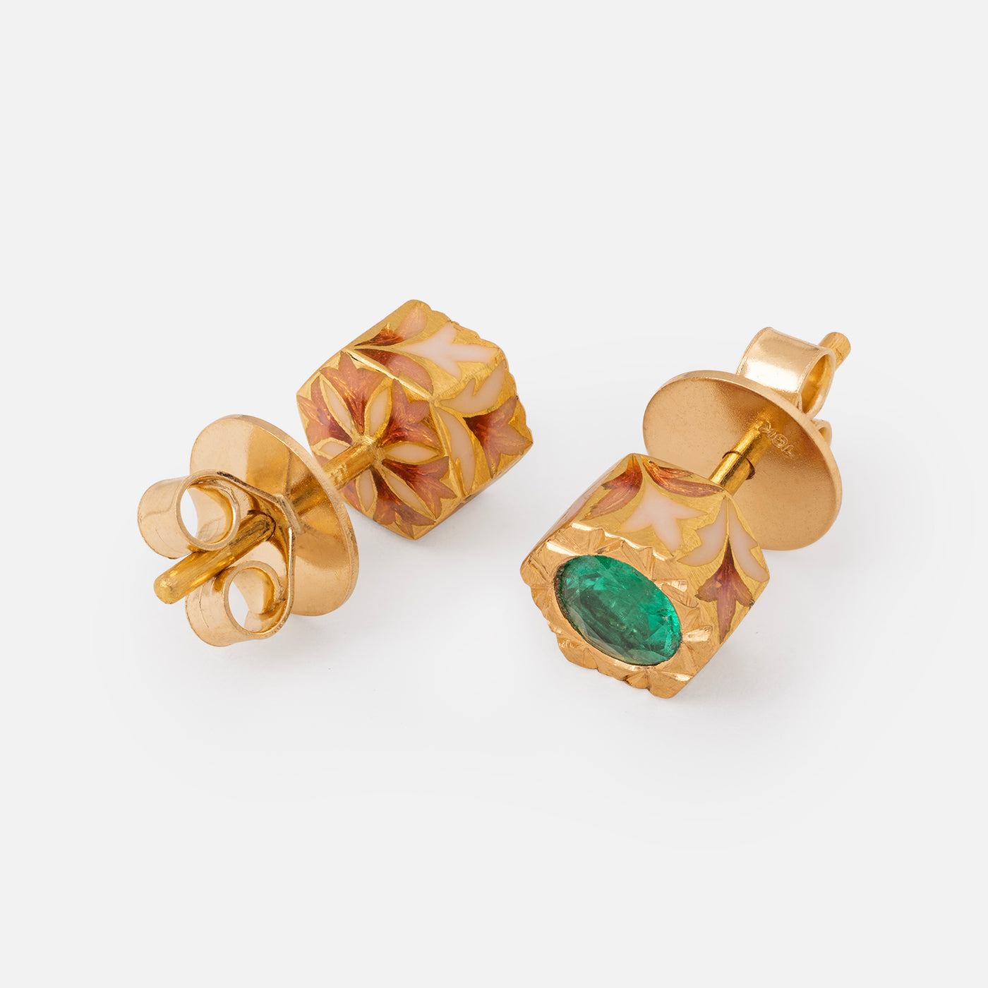 Emerald Kashta Studs