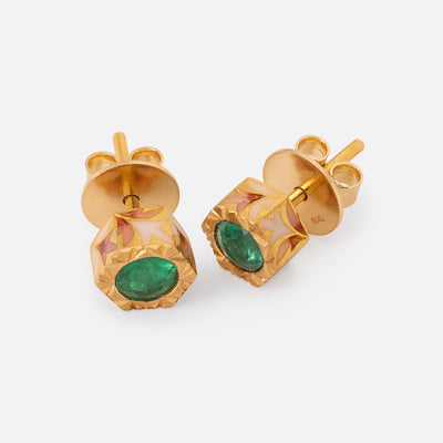 Emerald Kashta Studs