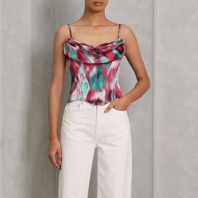 Rosie Corsets Draped corset top colourful elegant fashion party