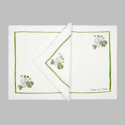 Art-chives Monkey on a Mango Tree Cocktail Napkin - Set of 4