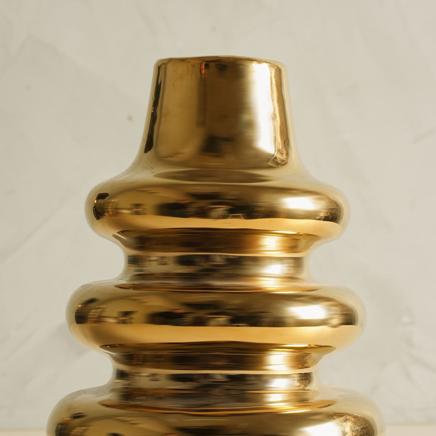 3 Ring Gold Vase