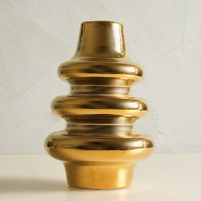 3 Ring Gold Vase