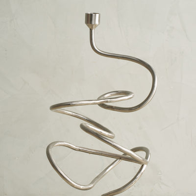 3D Silver Candle Stand