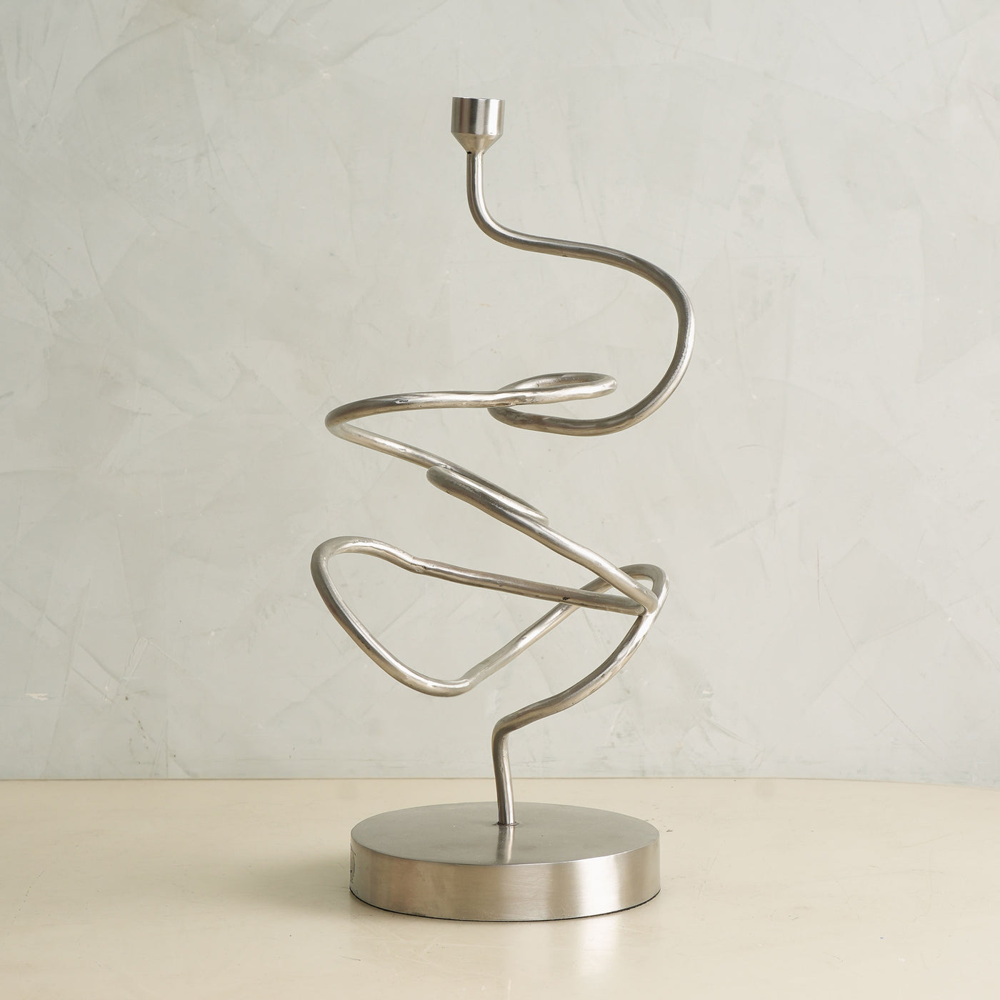 3D Silver Candle Stand