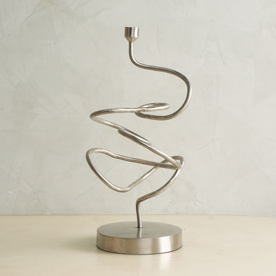 3D Silver Candle Stand