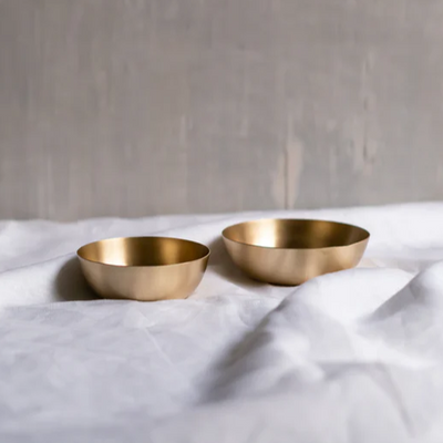 FLECK Set of Pure Brass Bowls
