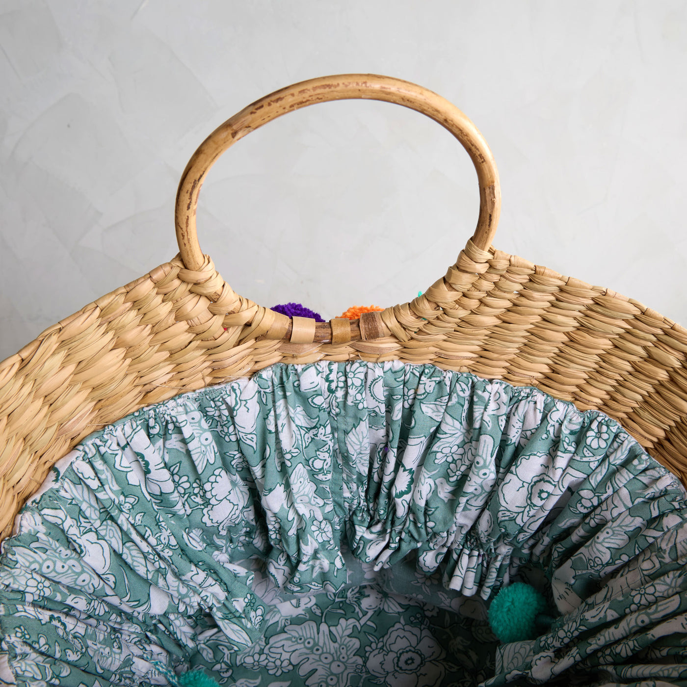 Hand Embellished Basket Bag