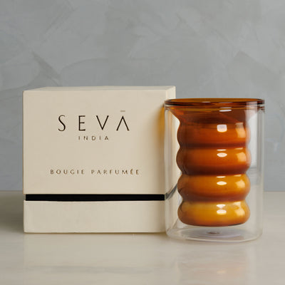 SEVA INDIA Grapefruit and Clove Large Soy Candle