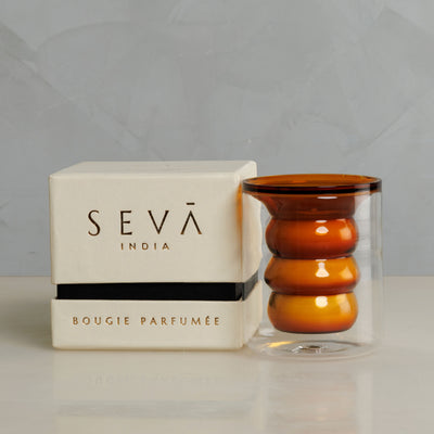 SEVA INDIA Grapefruit and Clove Petite Soy Candle