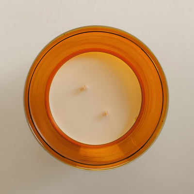 SEVA INDIA Grapefruit and Clove Large Soy Candle with cotton wicks