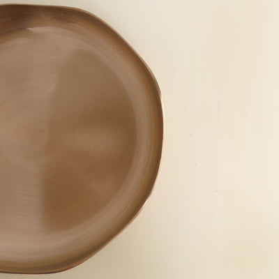 FLECK Weighted Bronze Floral Plate