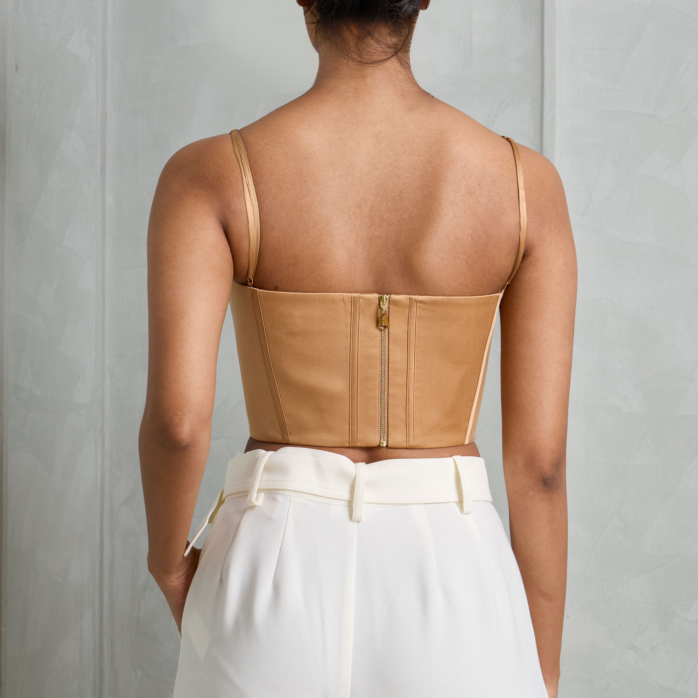 ZIMMERMANN  sleeveless cropped corset top