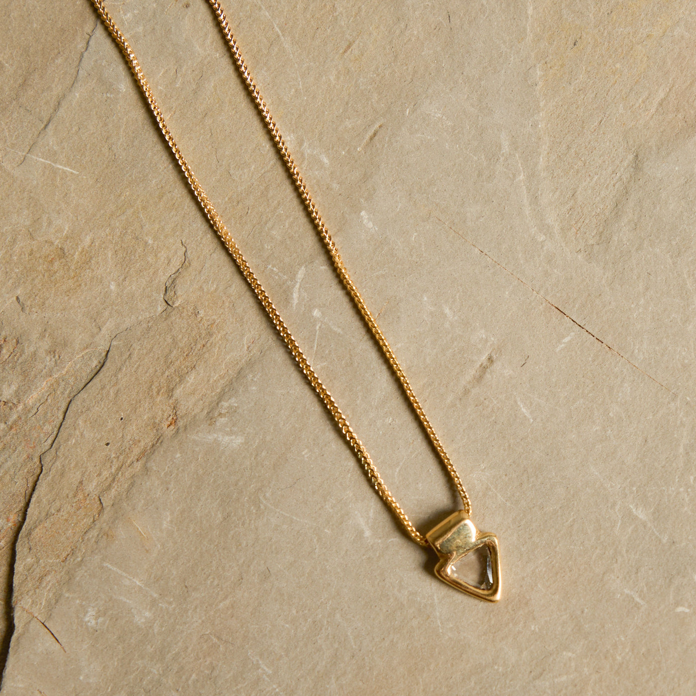ADI HANDMADE Triangular necklace gold