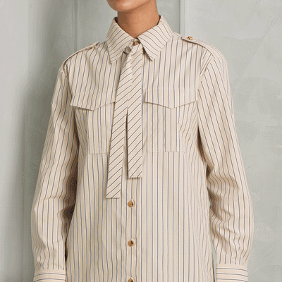 stripped almond shirt zimmermann