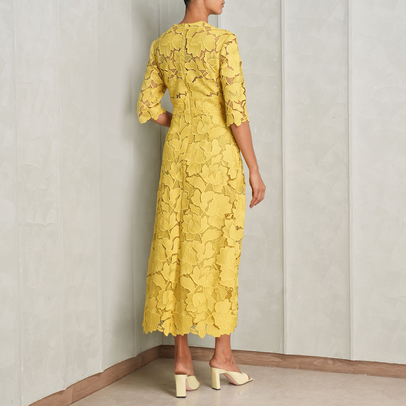 macrame midi dress Jensen Macrame Midi Dress