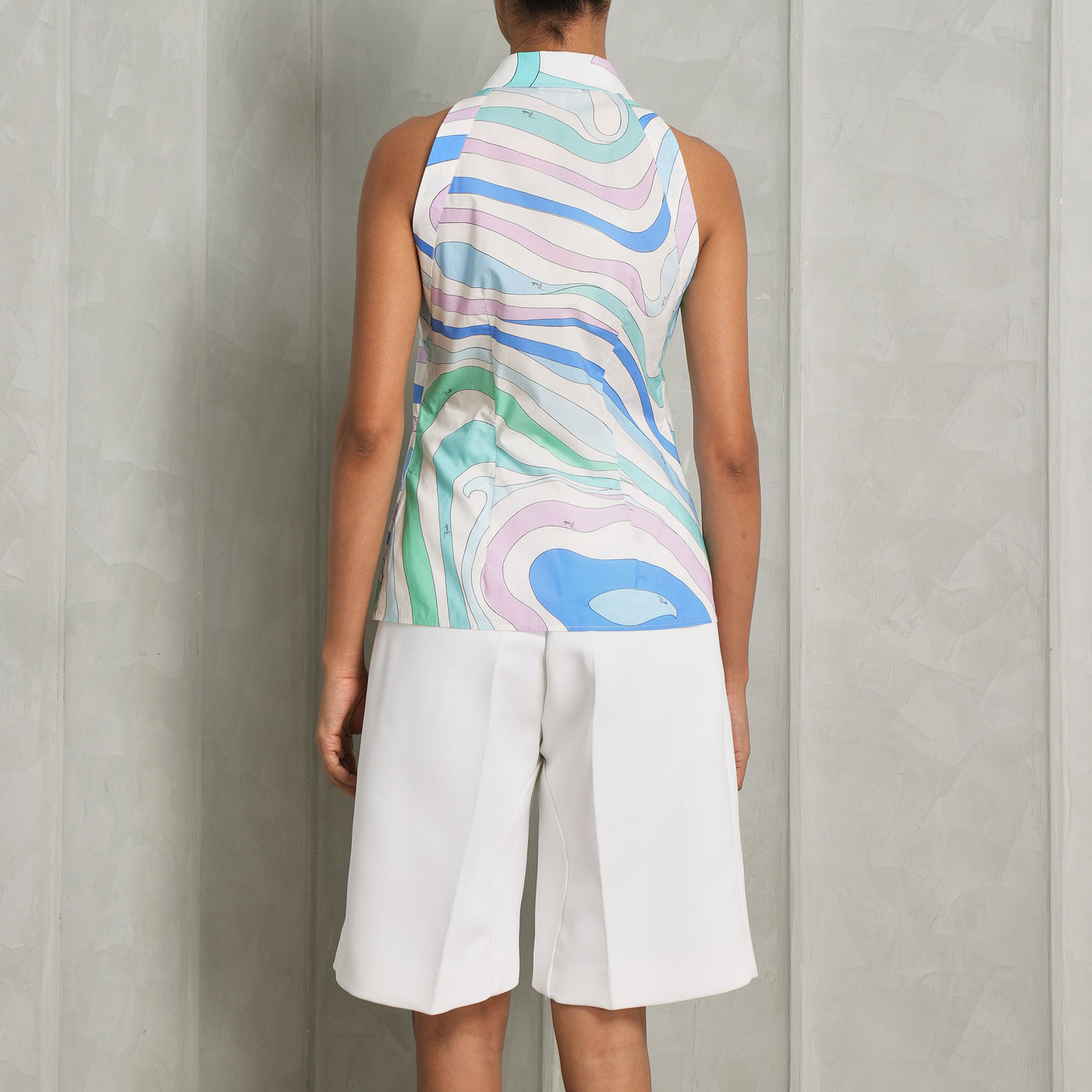 PUCCI Slim Fit Sleeveless Shirt