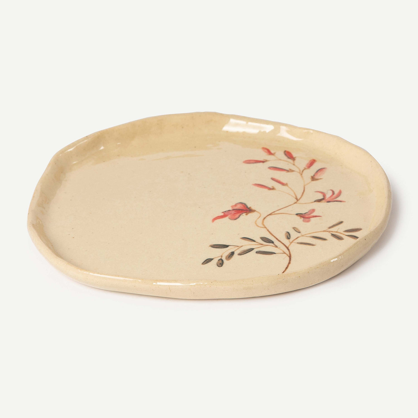 Floral Painted Plate
