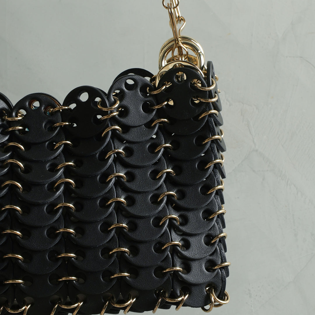 バッグ Rabanne 1969 nano gold Buy Black 1969 Nano Bag for Women Online | Rabanne | Le Mill