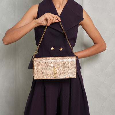 Kate Medium reversible leather shoulder bag in brown - Saint Laurent |  Mytheresa