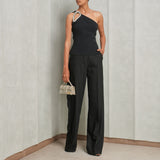 Black adjustable pants by David koma
