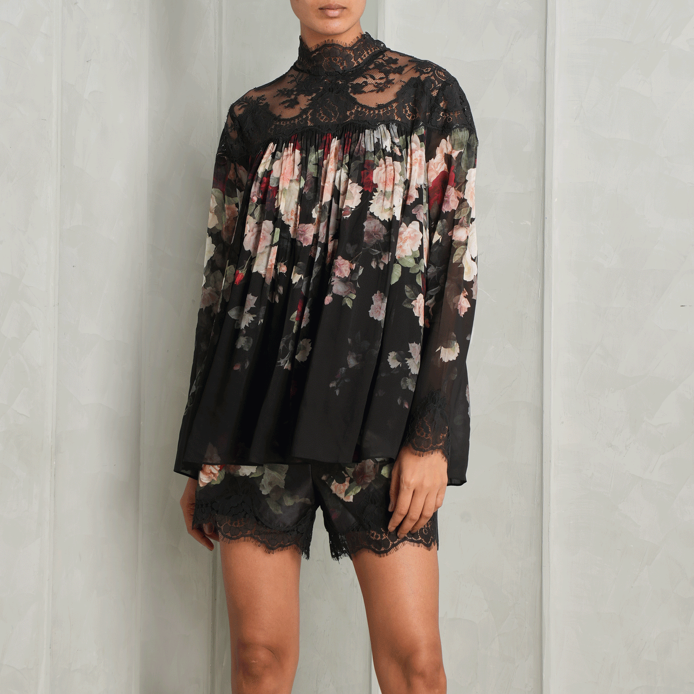 black floral le mill zimmermann cascade hypnotic blouses 