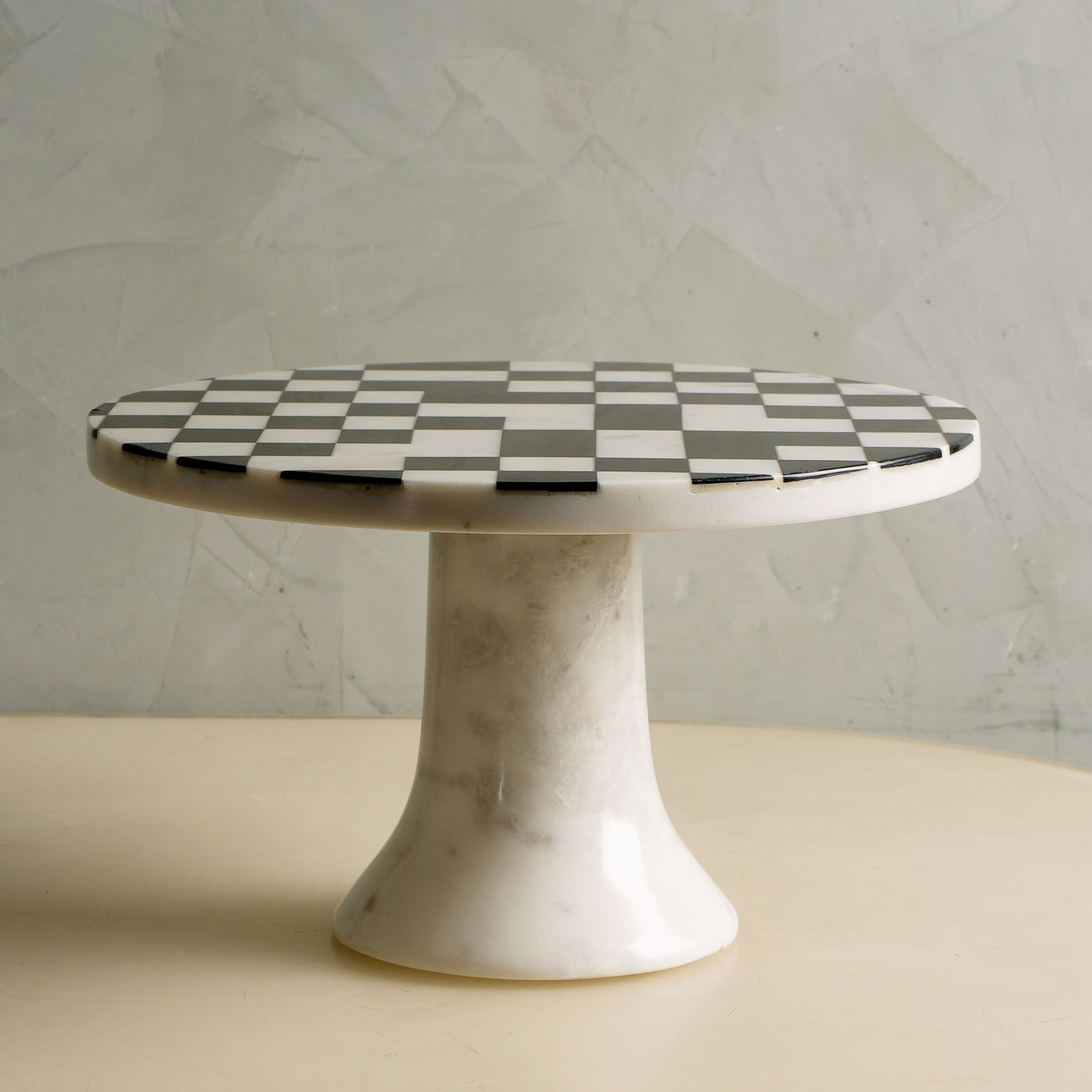 Black Checkered Cake Stand