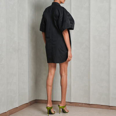 Sacai Poplin Black Twill Dress