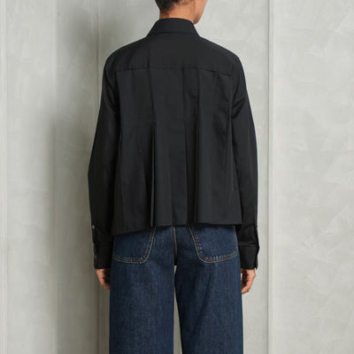 Sacai Black Poplin Cotton Shirt