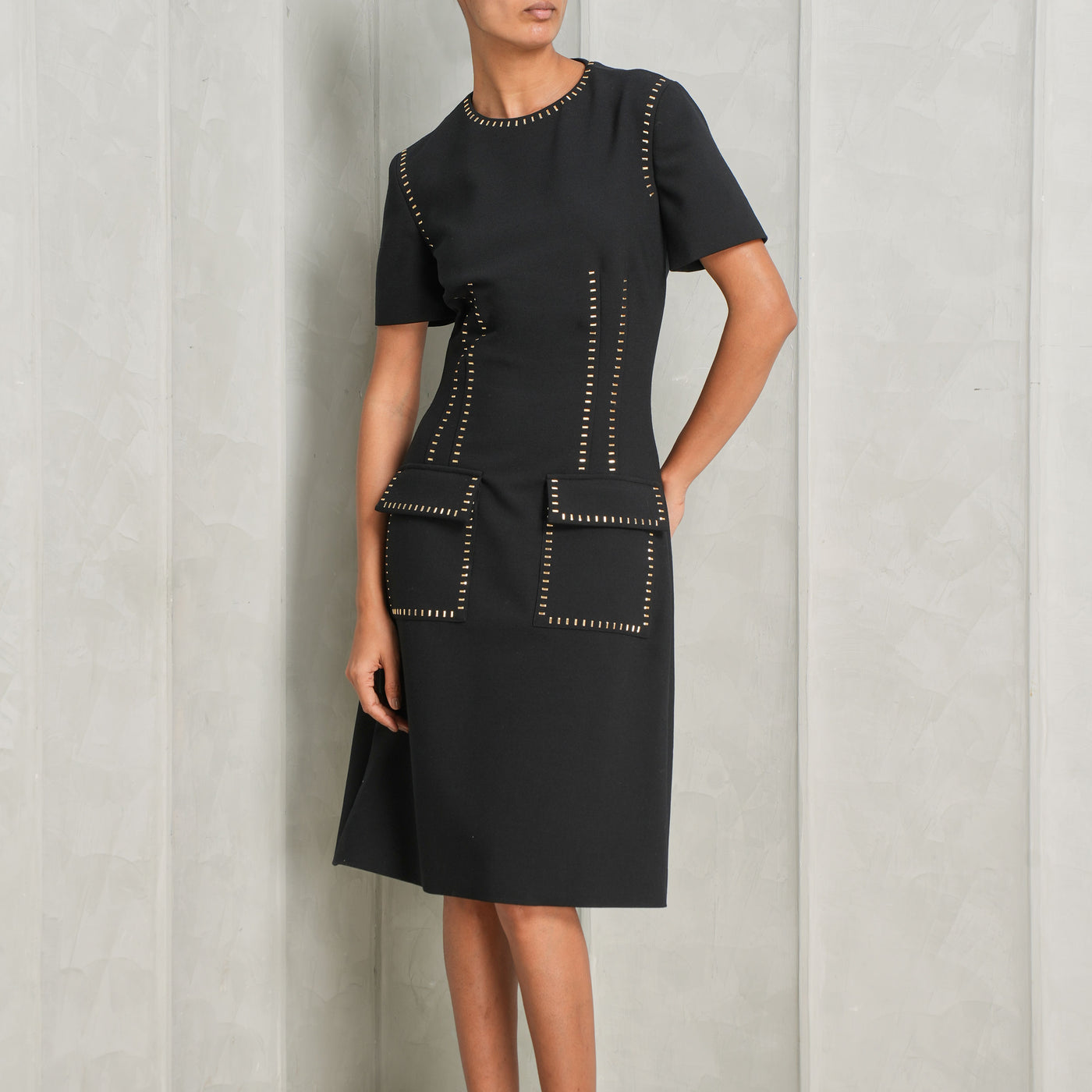 Embellished Cady Dress