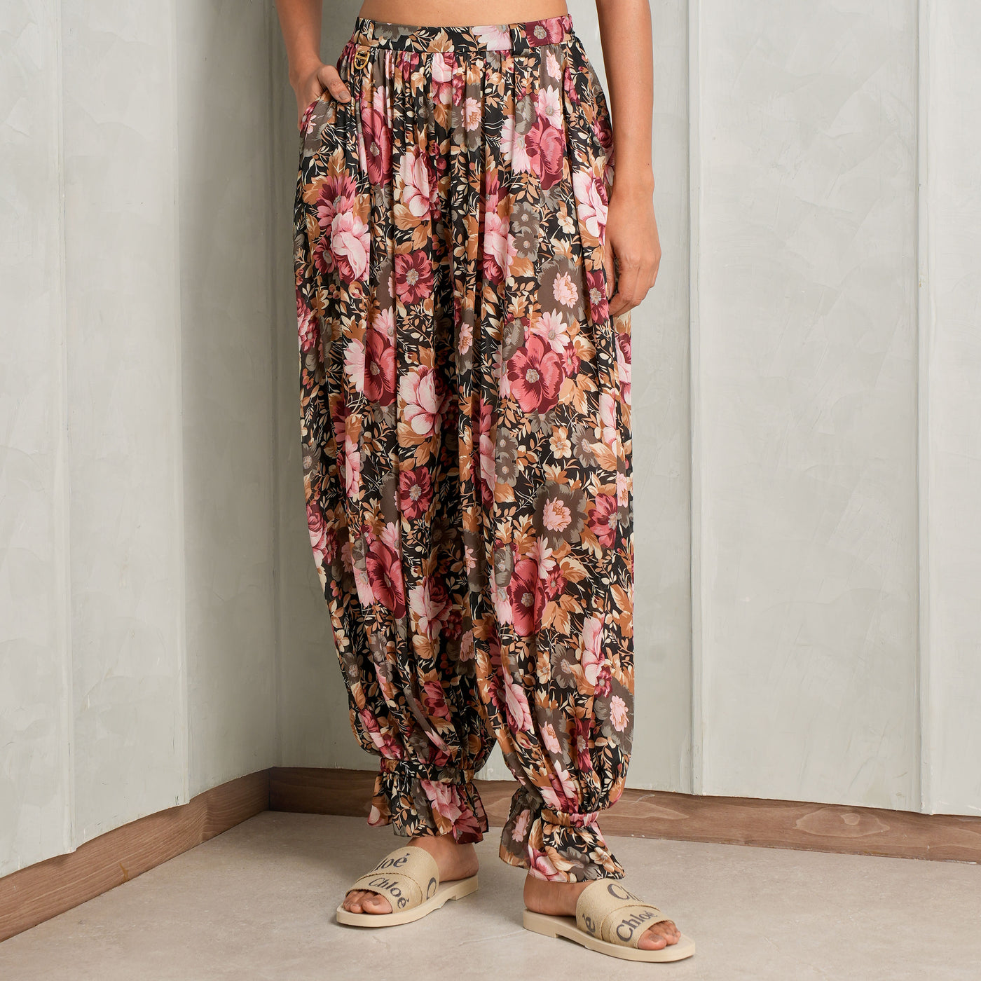 fluid pants chloe le mill floral