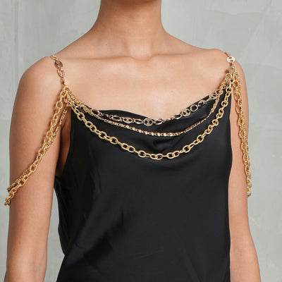 Rabanne Signature Black Chain Top