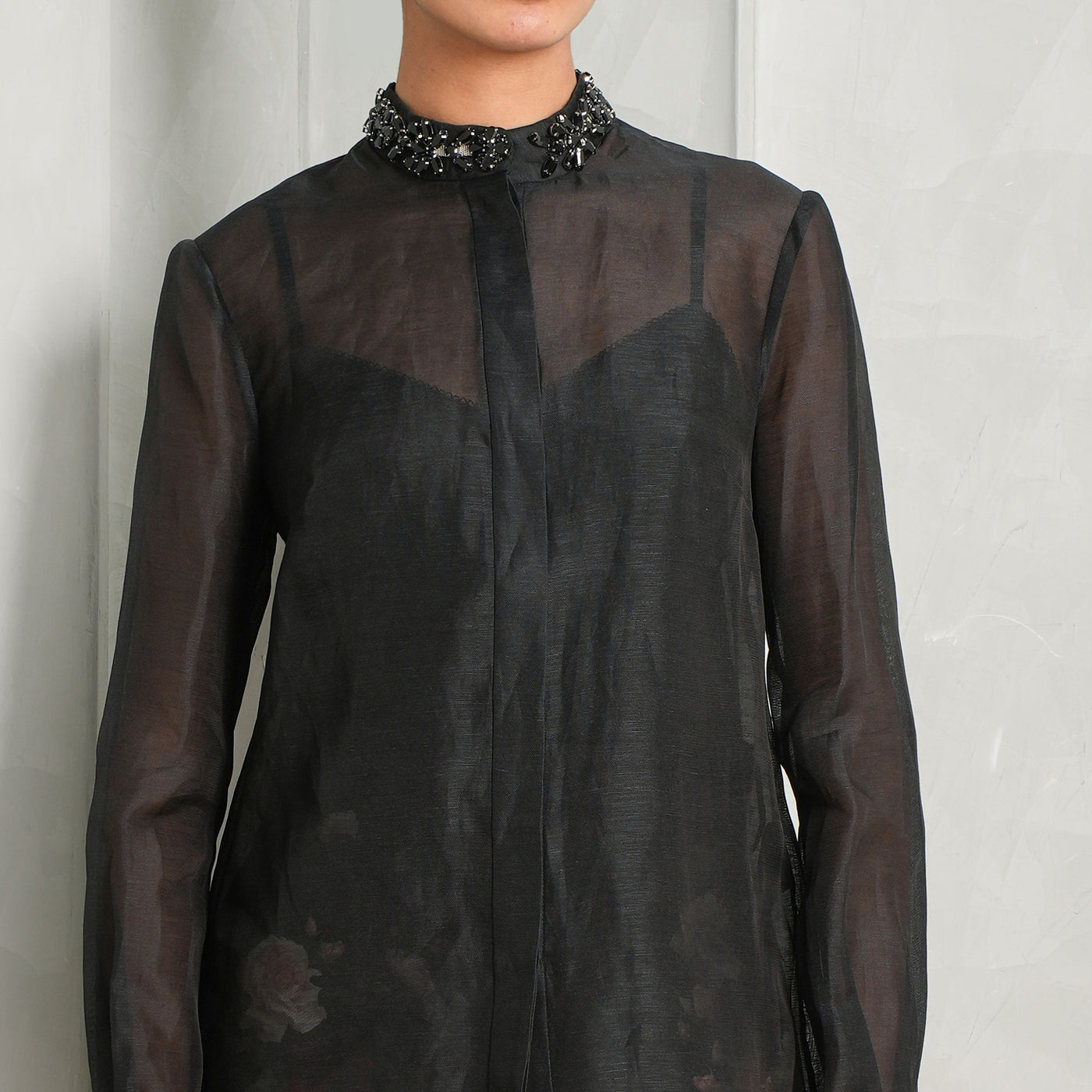 black organza shirt blouse zimmermann