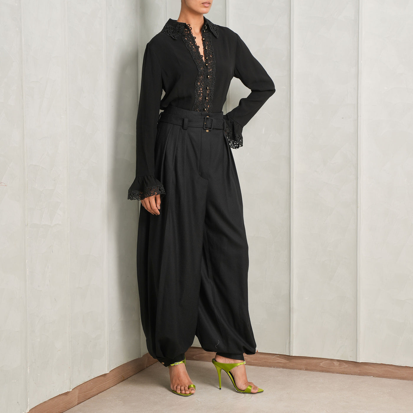 woolen black pants zimmermann
