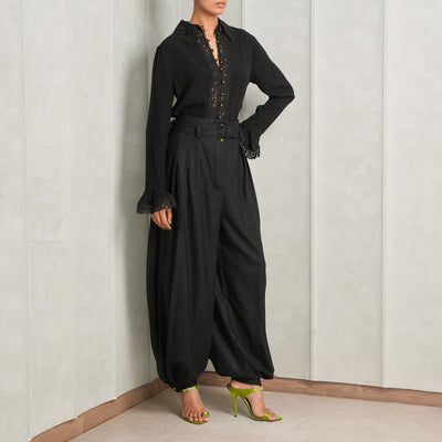 woolen black pants zimmermann
