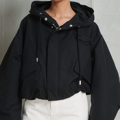 Jacquemus Black Caraco Cropped Parka