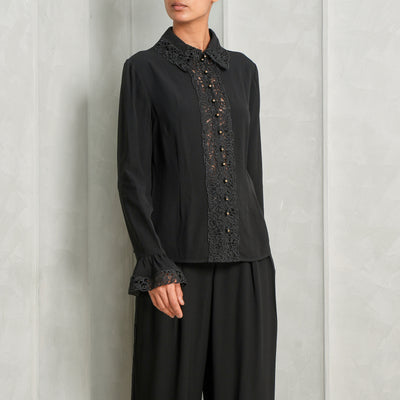 zimmermann le mill lace detailed shirt