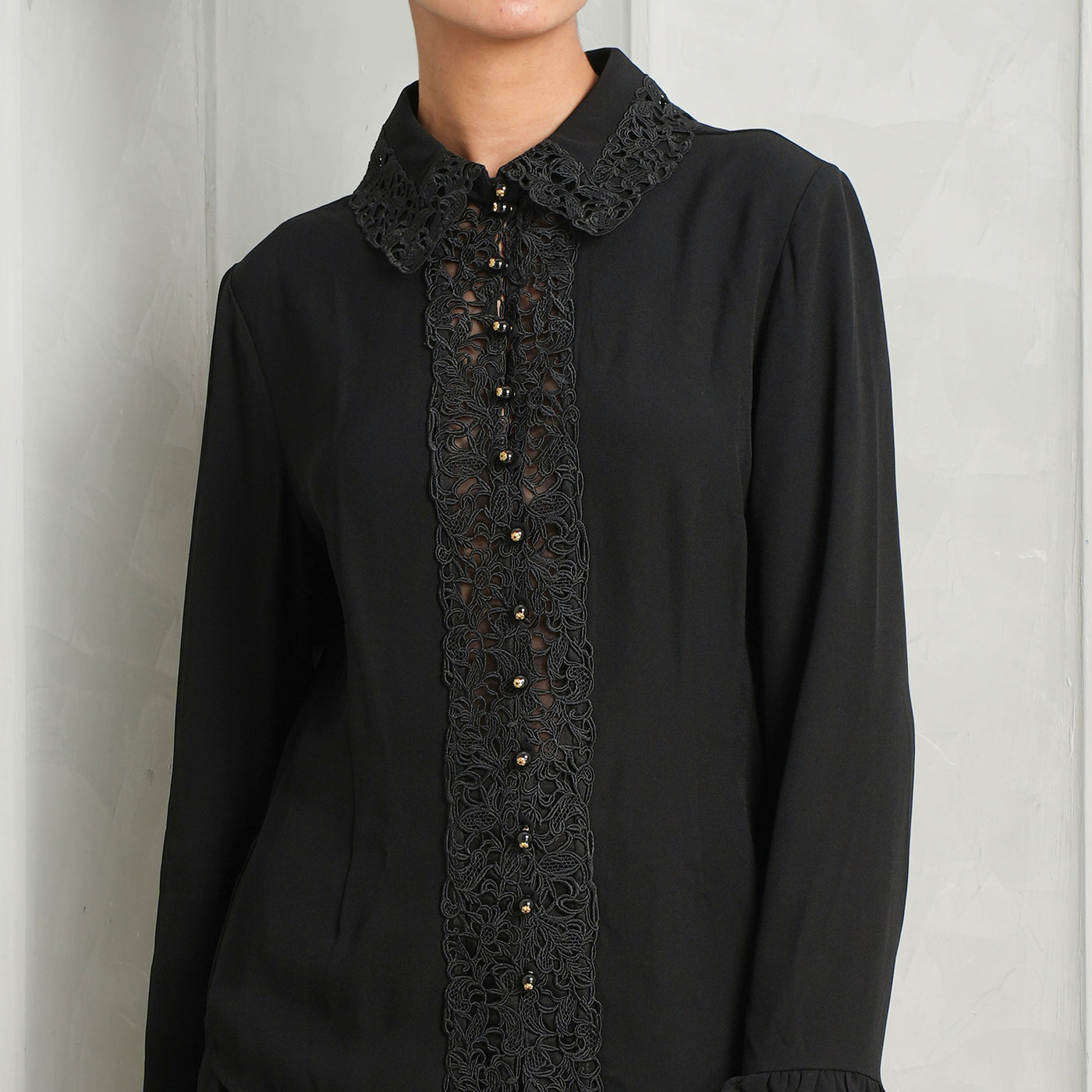 black lace shirt blouse zimmermann