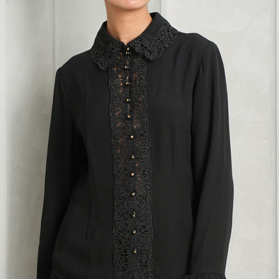 black lace shirt blouse zimmermann