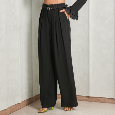 lace pleated trousers zimmermann le mill
