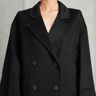 LOULOU STUDIO black wool coat