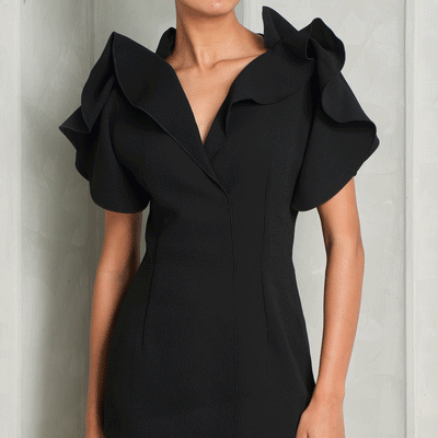 acler Black mini dress at Le Mill 