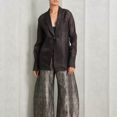 Blazer & Tiger Print Pant Set