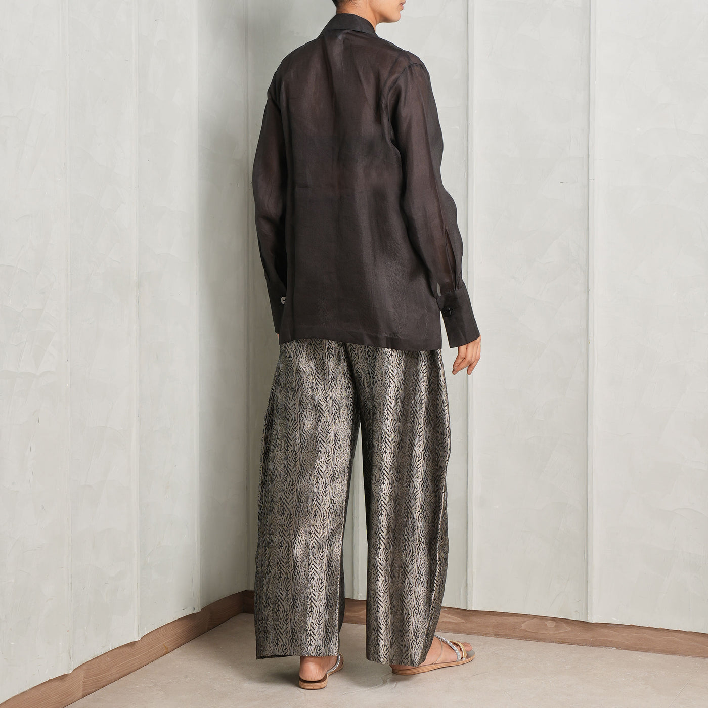 Blazer & Tiger Print Pant Set