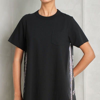 Paisley Print Cotton Jersey Dress