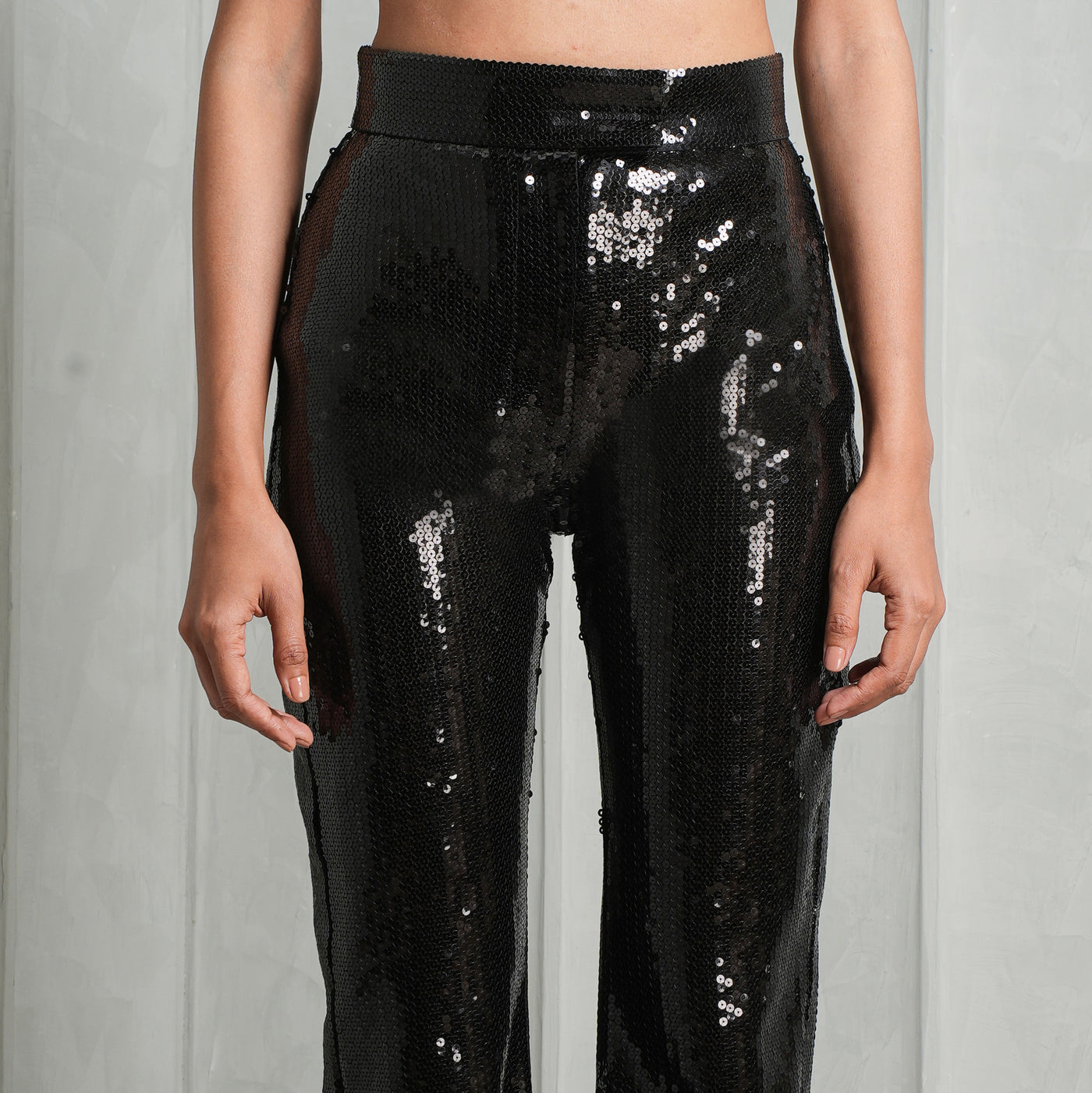 Sequined Flared Pants