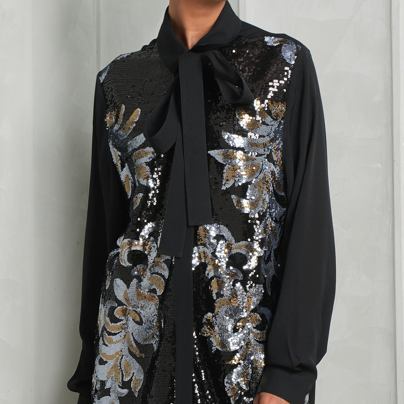 Sequins Embroidered Shirt