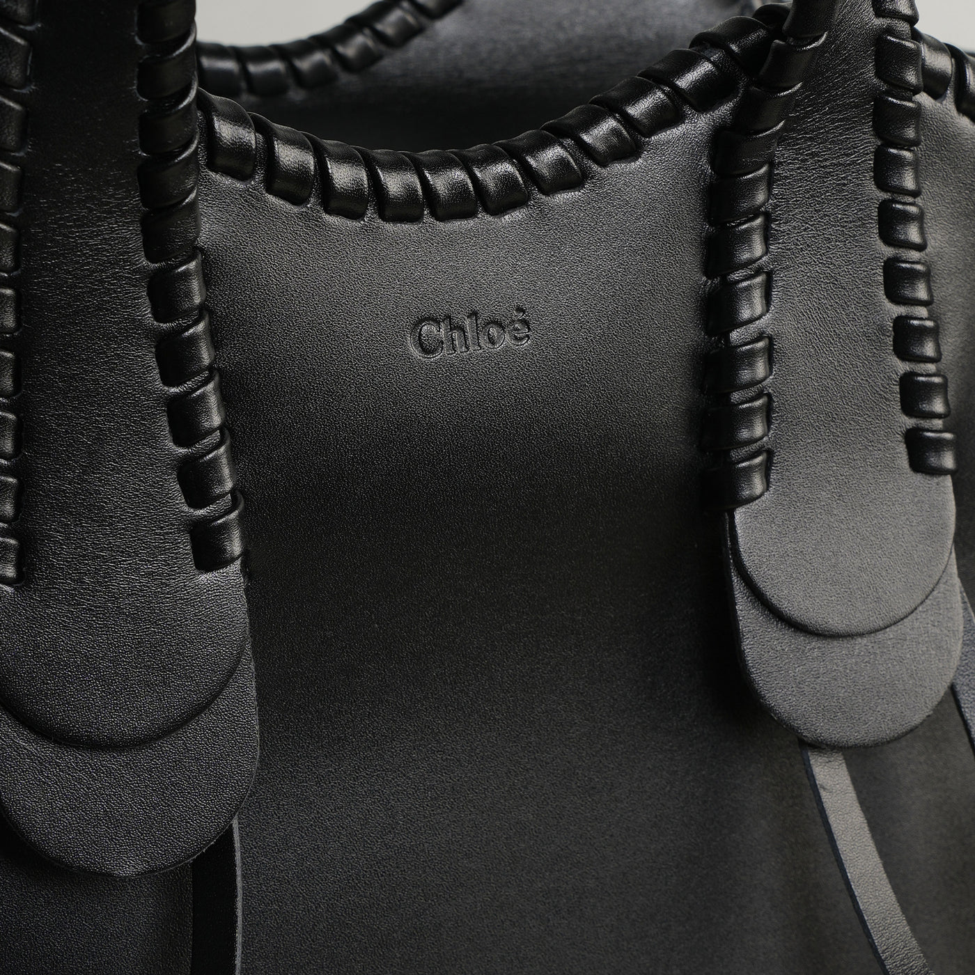 CHLOÉ  Black leather mony small bag